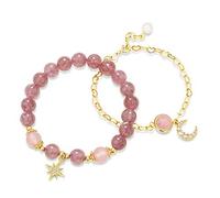 Le doppie file da donna possono essere estese Xingyue Love Bracciale Bracciale Gioielli elettroplati elettroplati in oro 14K Shiny Crystal Bracciale Gidliette Tokens Regalo di compleanno di coppia.