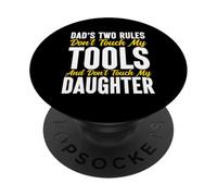 Le due regole di papà non toccano i miei strumenti e mia figlia PopSockets PopGrip Adesivo