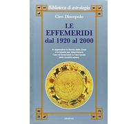 Le effemeridi dal 1920 al 2000