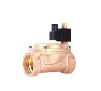 Le elettrovalvole a solenoide ad azione diretta in ottone da 2 pollici a 2 vie innaffiano 12v 110v 24v DN50 normalmente aperte 16bar(BSP_24VDC_80DEGREE)