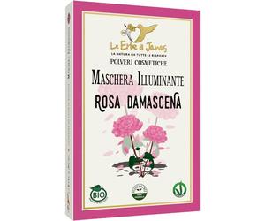 Le Erbe di Janas Rosa Damascena 100 g - Maschera Viso Illuminante