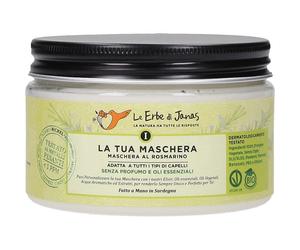 Le erbe di janas Semplice Macchia Maschera Capelli Rosmarino Sardegna 250 ml - Maschera Capelli
