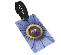 Le etichette per bagagli con stampa di api a forma di cuore con fiori sono leggere, facili da usare e veloci da identificare per valigie da viaggio e borse.