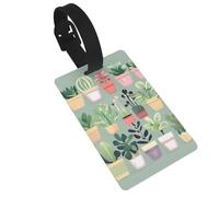 Le etichette per bagagli con stampe di piante bonsai sono leggere, facili da usare e veloci da identificare per valigie da viaggio e borse.