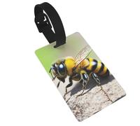 Le etichette per bagagli con stampe di piccole api sono leggere, facili da usare e veloci da identificare per valigie da viaggio e borse.