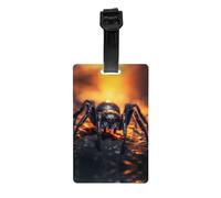 Le etichette per bagagli stampate con ragno nella luce, realizzate in PVC, sono essenziali da viaggio e adatte per borse da viaggio e valigie.