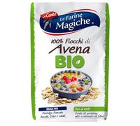 Le Farine Magiche - 100% Fiocchi d'Avena BIO Certificati CCPB, Integrali e Naturali, Fonte di Fibre e Proteine per Porridge e Pancake, Vegani e Senza Zuccheri Aggiunti, Multipack 8 x 250g