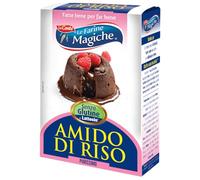 Le Farine Magiche Amido di Riso Purissimo, Addensante Naturale Senza Glutine e Lattosio, Ideale per Dolci, Creme, Salse e Impasti Soffici Leggeri, Confezione da 150g