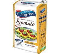 Le Farine Magiche Bramata per Polenta BIO Certificata CCPB, Farina di Mais Giallo 100% Italiano, Macinazione Grossa, Pronta in 10 Minuti, Biologica, Confezione da 1000g