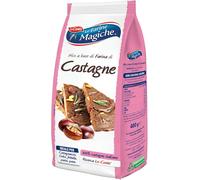 Le Farine Magiche - Farina di Castagne per Dolci | 90% Farina di Castagne, Senza Glutine e Senza Lattosio | Aroma Naturale per Torte, Biscotti e Dessert | Confezione da 400 g (Pack of 6)