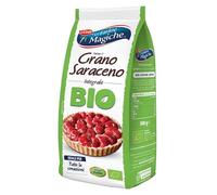 Le Farine Magiche Farina di Grano Saraceno Integrale Bio, Senza Glutine, Macinata a Pietra, Ricca di Fibre e Aminoacidi, Ideale per Polenta Taragna, Pizzoccheri e Dolci, Confezione da 500g
