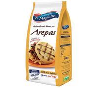 Le Farine Magiche Farina di Mais Bianco per Arepas, Mais Bianco, Ideale per Ricette Americane, Arepas, Empanda, Polenta e tanto altro. Confezione da 500 g (1 pezzo)