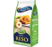 Le Farine Magiche | Farina di Riso per Preparazioni Salate e Dolci, Farina Senza Glutine | Confezione da 500 gr (12 pezzi)