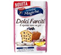 Le Farine Magiche Farina per Dolci Farciti - Preparato Speciale per Plumcake, Muffin e Torte Soffici - Mantiene Gocce di Cioccolato e Frutta in Sospensione - Confezione da 8 x 300g