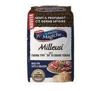 Le Farine Magiche Milleusi, Farina di Grano Tenero Tipo 00 con Germe Madre Naturale, Ideale per Pane, Pizza, Torte e Pasta Frolla, Alta Digeribilità, Formato Confezione da 1kg