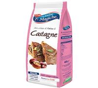 Le Farine Magiche Farina di Castagne, Senza Glutine e Senza Lattosio, ideale per Dolci friabili e profumati, Confezione da 400 g