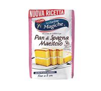 Le Farine Magiche - Pan di Spagna Maestoso, Preparato per Torte Alto e Soffice, Mix Facile per Pasticceria, Ideale per Torte a Strati e Dessert, Confezione 300g