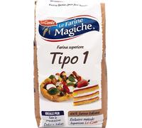 Le Farine MagicheTipo 1 Più - Farina Italiana Leggera Ricca di Fibre - Ideale per Pane, Pizza, Focaccia e Dolci - Miscela Versatile per Impasti Sani e Gustosi - Formato 1 kg (Pack of 1)