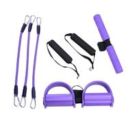 Le fasce di resistenza con pedali - per Stretching Yoga a 3 Tubi | Con Maniglie Bande Di Resistenza Per Lo Stretching - Per Fitness, Allenamento, Pilates, Fisico, Palestra E Addominali