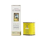 Le Fascine Olio Extravergine d'Oliva Provenzale Biologico 100% Italiano Prodotto da mono cultivar Provenzale ( Peranzane ) (Latta da 100 Ml)
