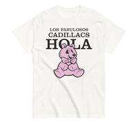 Le favolose Cadillacs, Banda Rock Argentina. Rock Nazionale Argentino. Maglietta in cotone 100%. Stampa DTG. Taglia unisex. CAM2613, bianco, L
