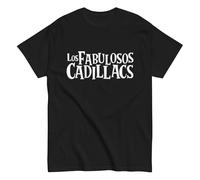Le favolose Cadillacs, Banda Rock Argentina. Rock Nazionale Argentino. Maglietta in cotone 100%. Stampa DTG. Taglia unisex. CAM2608, nero, L
