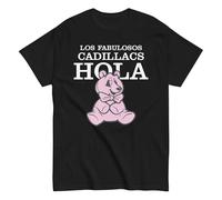 Le favolose Cadillacs, Banda Rock Argentina. Rock Nazionale Argentino. Maglietta in cotone 100%. Stampa DTG. Taglia unisex. CAM2613, nero, L