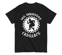 Le favolose Cadillacs, Banda Rock Argentina. Rock Nazionale Argentino. Maglietta in cotone 100%. Stampa DTG. Taglia unisex. CAM2607, nero, L
