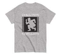 Le favolose Cadillacs, Banda Rock Argentina. Rock Nazionale Argentino. Maglietta in cotone 100%. Stampa DTG. Taglia unisex. CAM2610, grigio, L