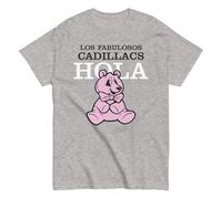 Le favolose Cadillacs, Banda Rock Argentina. Rock Nazionale Argentino. Maglietta in cotone 100%. Stampa DTG. Taglia unisex. CAM2613, grigio, L