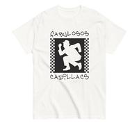 Le favolose Cadillacs, Banda Rock Argentina. Rock Nazionale Argentino. Maglietta in cotone 100%. Stampa DTG. Taglia unisex. CAM2610, bianco, L