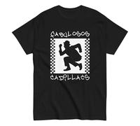 Le favolose Cadillacs, Banda Rock Argentina. Rock Nazionale Argentino. Maglietta in cotone 100%. Stampa DTG. Taglia unisex. CAM2610, nero, L