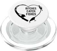 Le femmine catturano i pesci pescano il cuore pescatore pescatore PopSockets PopGrip per MagSafe