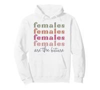 Le Femmine Sono THR Futuro retrò Vintage Donne Madri Sorelle Felpa con Cappuccio