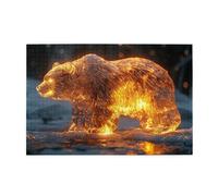 Le fiamme si sciolgono gli orsi polari 1000 pezzi puzzle per adulti puzzle di legno per adulti regali decorazione della casa
