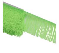 le foglie luminose per cucire, Nappa con frange e paillettes, larghezza 10 cm, 5 iarde, poliestere multicolore