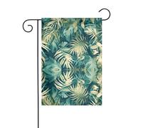 Le foglie verdi della palma YYHWHJDE Immagine dimensioni precise di questa bandiera da giardino è di 30,5 x 45,7 cm, che è un rapporto dorato accuratamente progettato. Si adatta perfettamente alla