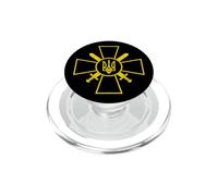 LE FORZE DI TERRA UCRAINE EMBLEMA DELL'ESERCITO UCRAINA FORZE ARMATE PopSockets PopGrip per MagSafe