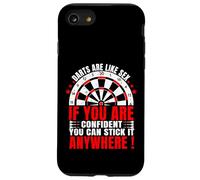 Le freccette sono come il sesso con citazione divertente Dartboard Bullseye Player Custodia per iPhone SE (2020) / 7/8