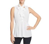 Le Gali Blusa Peplum Con Collo A Fiocco E Rouches Per Donna