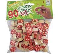 Le Géant de la fête Ghirlanda di piume + perla, 1,80 m, colore: rosso