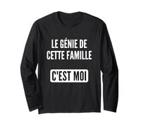 Le Génie de cette Famille C'Est Moi Humour Science Sarcasme Maglia a Manica