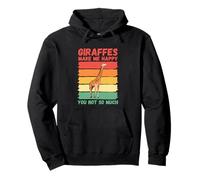 Le Giraffe Mi Rendono Felice Non così Tanto Felpa con Cappuccio