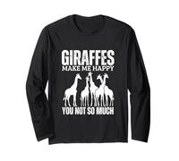 Le Giraffe Mi Rendono Felice Tu Non Sei Tanto Divertente Giraffa Maglia a Manica