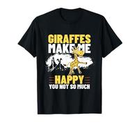 Le Giraffe Mi Rendono Felice Tu Non Sei Tanto Divertente Giraffa Maglietta
