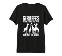 Le Giraffe Mi Rendono Felice Tu Non Sei Tanto Divertente Giraffa Maglietta Premium