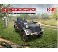 Le.gl.einheitz-pkw Kfz.2 WWII German Radio Communication Car 1:35 Model Kit ICM