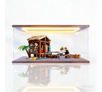 Le -go 75636 Windmill Village Cottage Model Set acrilico Display Case Dustproof Clear Storage Box Compatibile con Lego 75636 (Case Only, No Model) (Tri-Color Lightbox A)