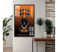 Le-go Technic 42228 McLa*ren MCL39 F1 Auto Oro Adult Wall Panels Gift for Assembly Fan Compatible with Lego 42228, Simple Assembly, Creative Home Decoration(no modle (Classic H)