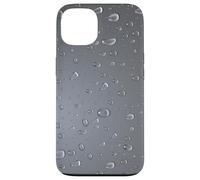 Le gocce di pioggia su sfondo grigio gocce d'acqua Custodia per iPhone 13